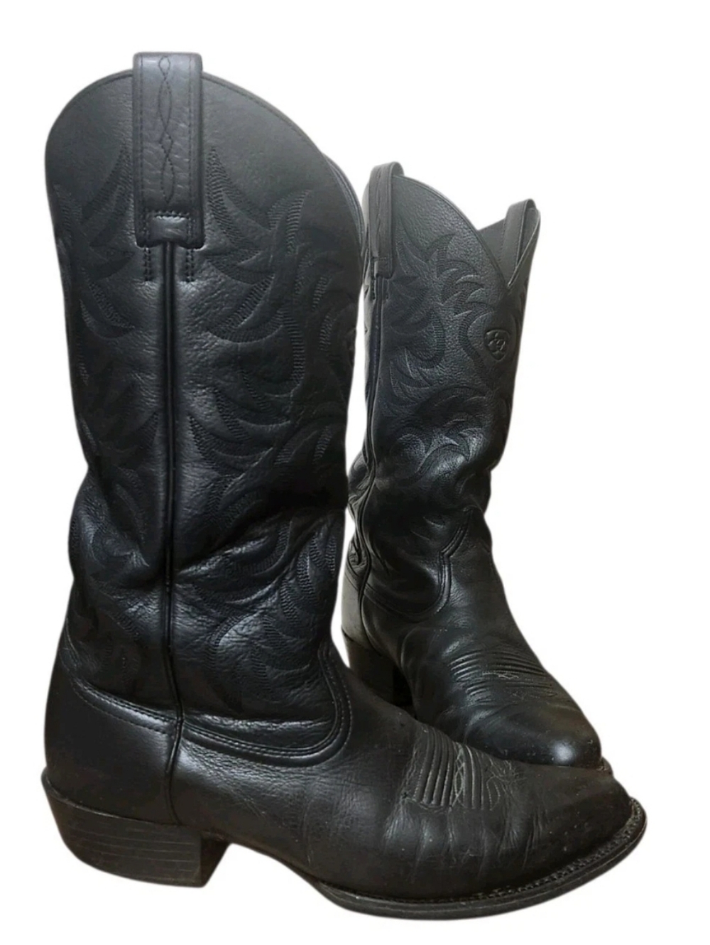 Ariat Heritage Boots 10002218 Mens 10EE Black Leather R Toe Cowboy Western - Picture 4 of 14